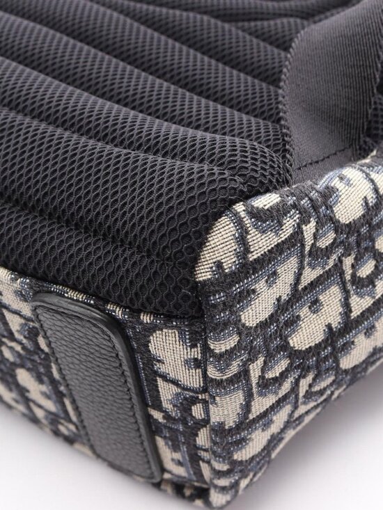 Dior Backpack Rider Blue Jacquard Kids Navy Canvas Leather main image 5